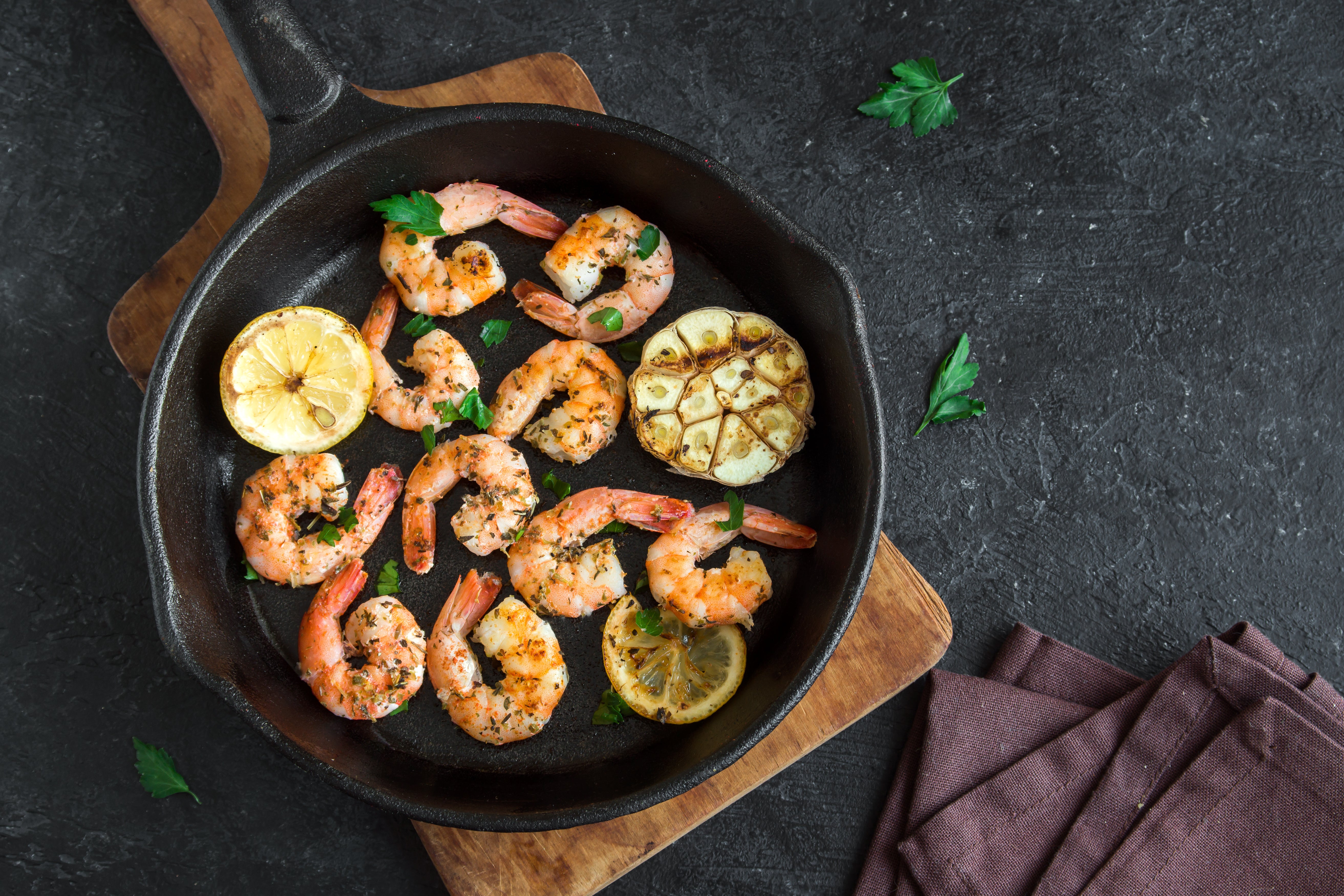 Shrimp with Lemon and Capers - Southern Cast Iron