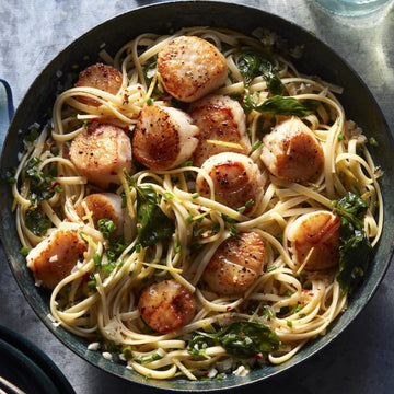 Lemon Garlic Scallop Pasta from What's Gaby Cooking