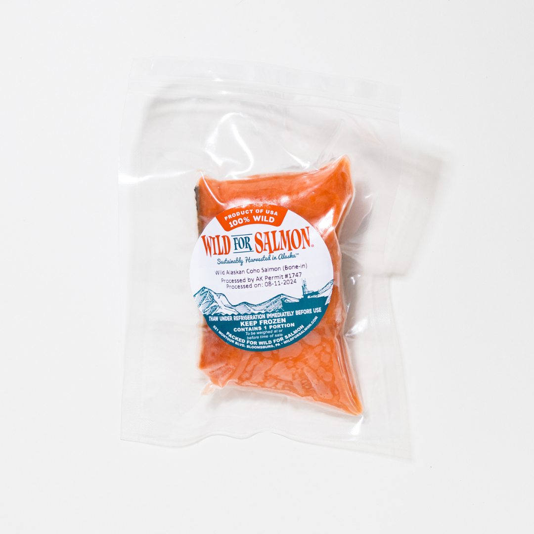 Alaskan Coho Salmon Portions (Bone-In)
