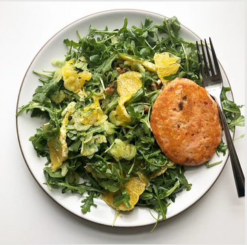 Coaching by Jennifer's Orange Arugula Salad with Salmon