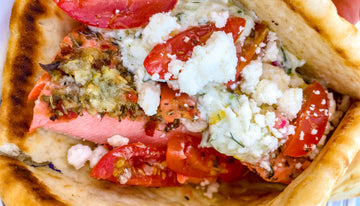 Grilled Sockeye Salmon Gyro