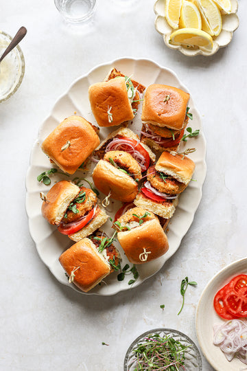 Crispy Halibut Cake Slider Recipe with Lemon Aioli