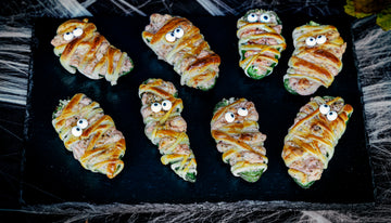 Mummy Jalapeno Sockeye Salmon Poppers