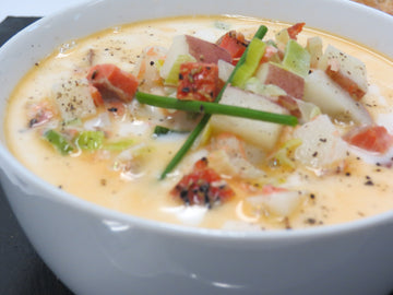 Creamy Smoked Salmon Leek and Potato Soup