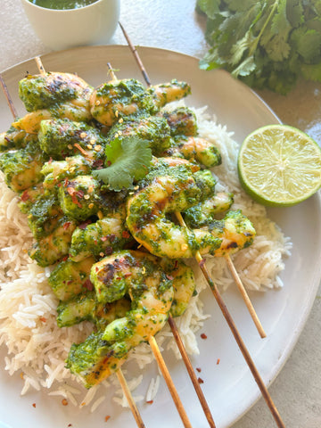 Chimichurri Shrimp Skewers