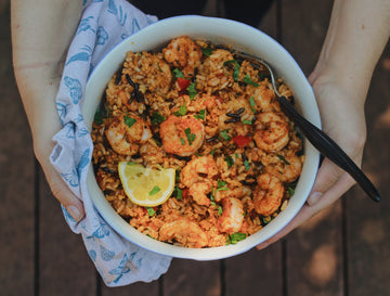 Cajun Shrimp and Wild Rice by Emma Frisch