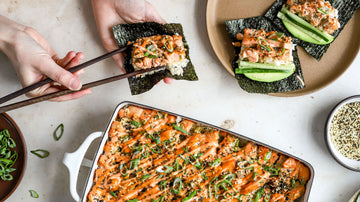 Spicy Salmon Sushi Bake