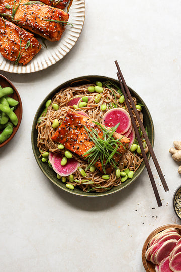 Teriyaki Salmon with Soba Noodles