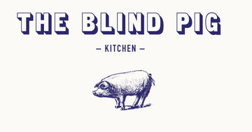 The Blind Pig Kitchen's Peppercorn-Crusted Salmon with Caraway-Beer Mustard