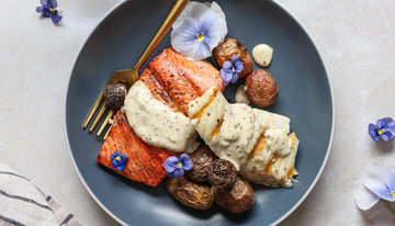 Red, White, and Blue Seafood Platter