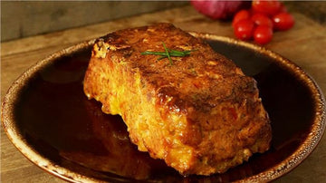 Salmon Loaf with Honey Mustard Glaze