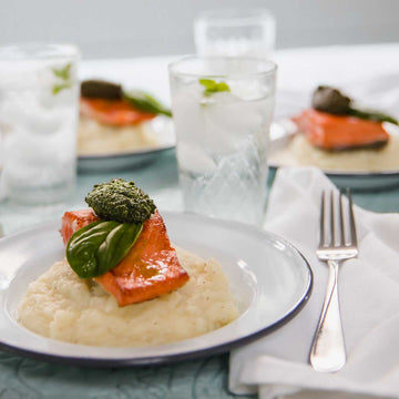 Pan Seared Pesto Salmon