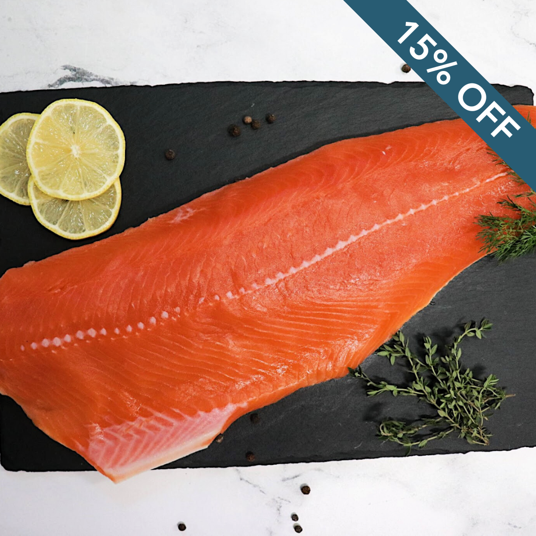 Alaskan Coho Salmon Fillets (Bone-In)