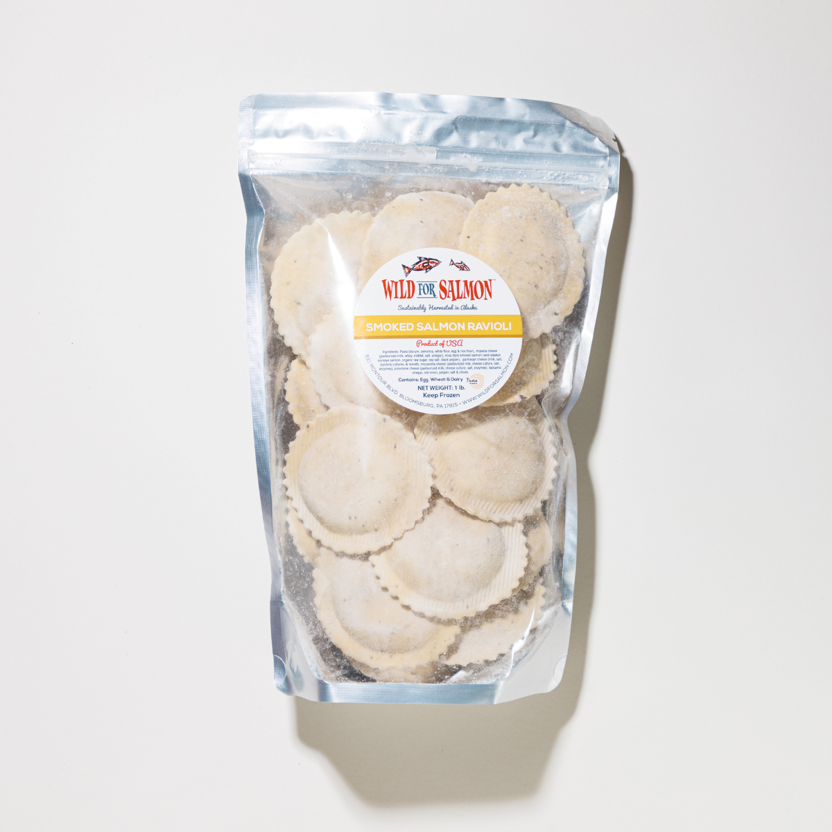 1lb Smoked Salmon Ravioli