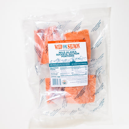 Alaskan Sockeye Salmon Portions (5-7oz.)