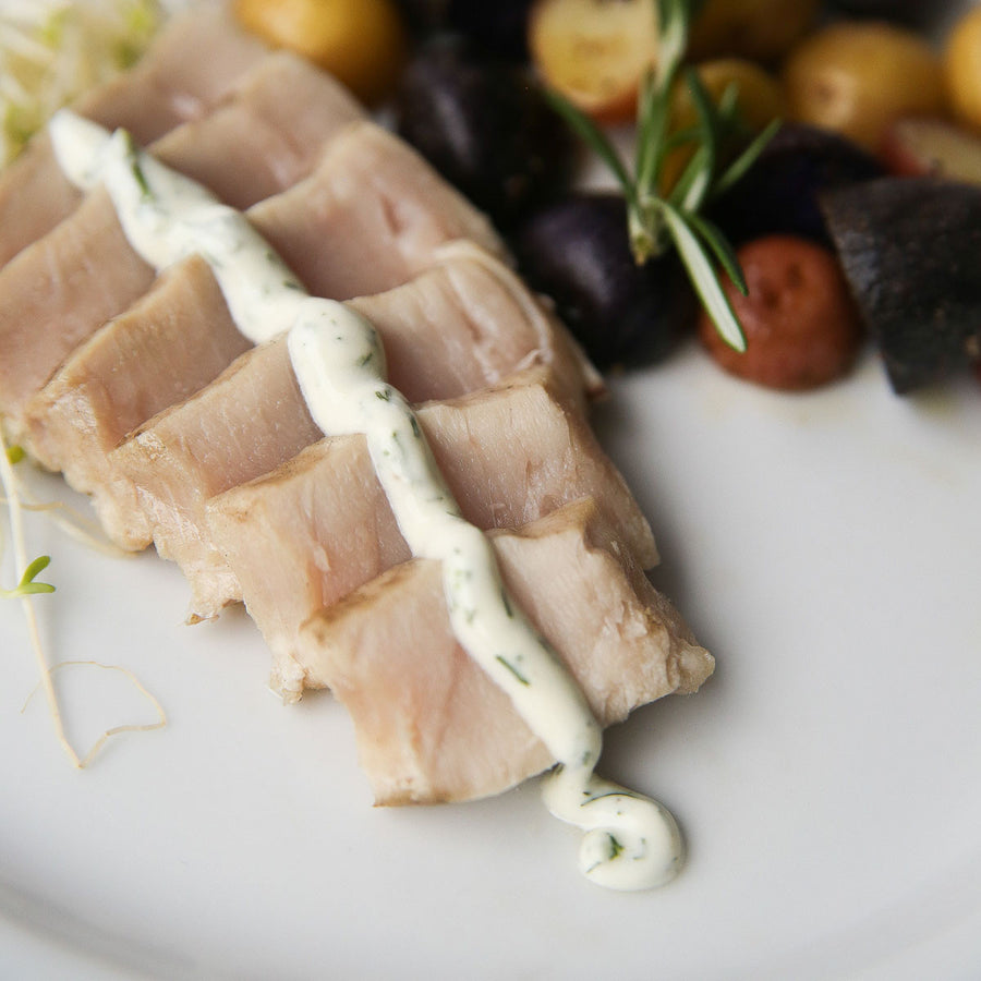 Pacific Northwest Albacore Tuna Medallions Prepared